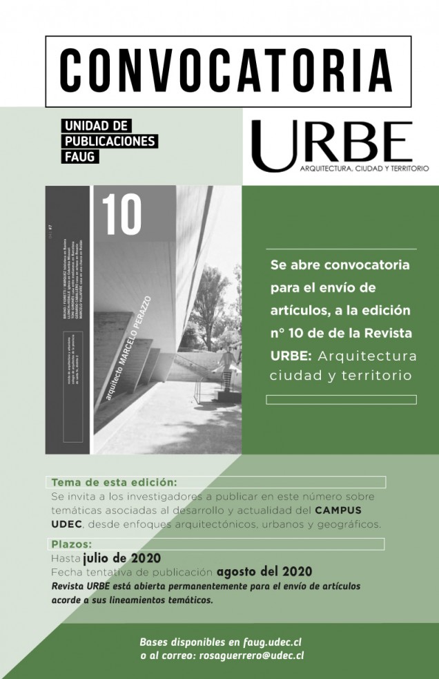 Afiche convocatoria junio REVISTA_URBE_