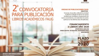 Afiche CONVOCATORIA PARA PUBLICACION LIBROS FAUG02