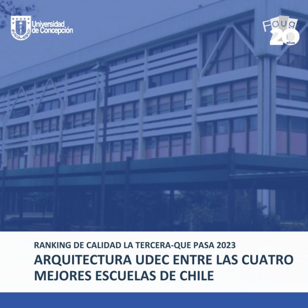Arquitectura FAUG UdeC entre las 4 mejores Escuelas de Chile según Ranking de calidad La Tercera-Que Pasa 2023 (1)