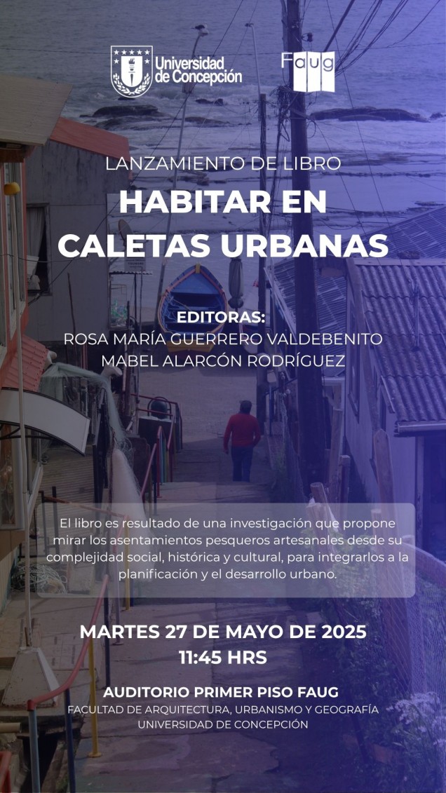 AFICHE_Lanzamiento lilbro HABITAR EN CALETAS URBANAS_27 mayo 2025